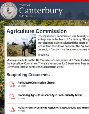 Town of Canterbury Agriculture Commission